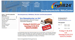 Desktop Screenshot of druckertankstelle-wuerzburg.de