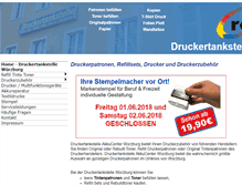 Tablet Screenshot of druckertankstelle-wuerzburg.de